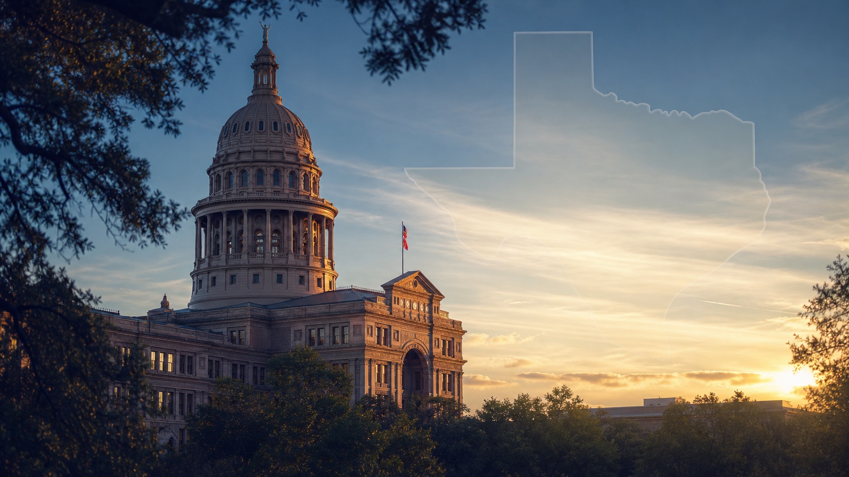 Texas State Capitol at sunrise